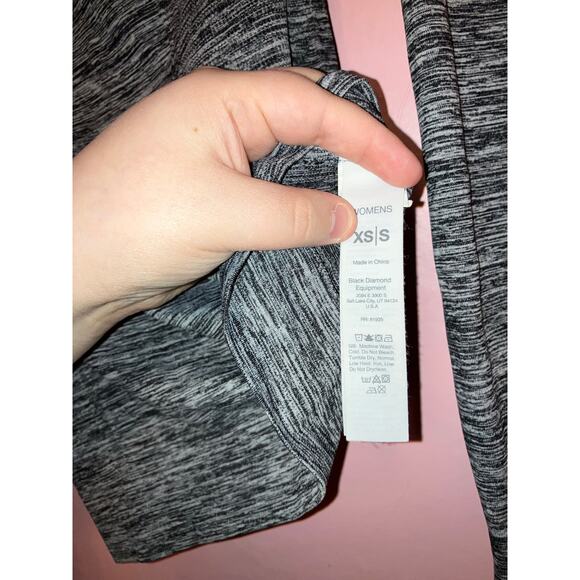 Black Diamond Women’s XS/Small Lightweight Heather Grey Active Hoodie - Picture 5 of 7